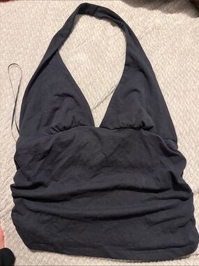 Urban Outfitters Black Halter V-Neck Camisole